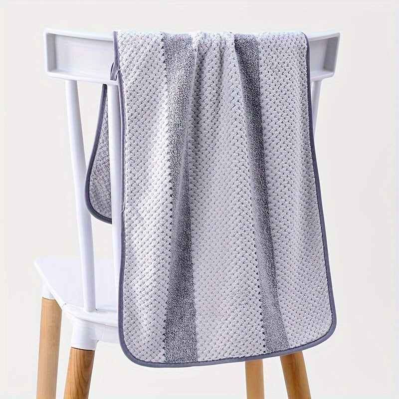 Modern geometric-patterned face towel made of 280gsm knit fabric, super absorbent and quick-drying. Ideal for home, bathroom, or hotel use. Features soft, non-shedding, fade-resistant material with a space theme. Perfect for Thanksgiving gift or as an