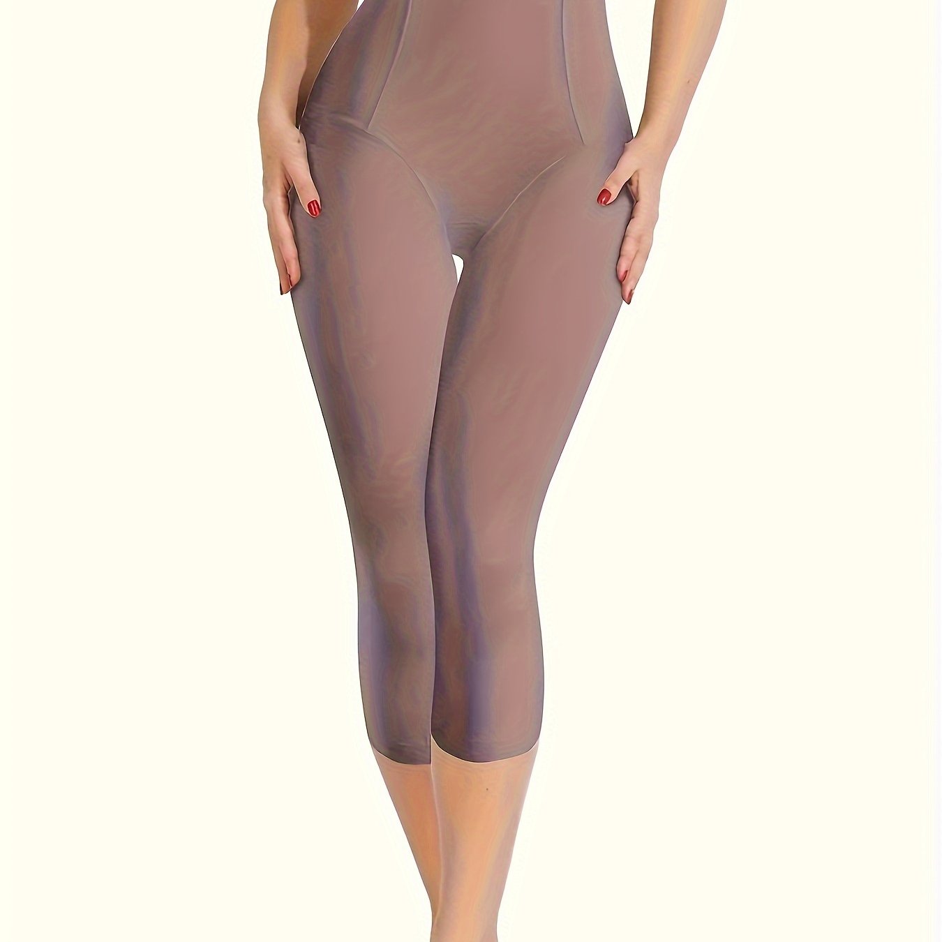 High-Waisted Slimming Capri Leggings for Women - Comfortable, Lightweight, and Seamless with Tummy Control and Butt Lift