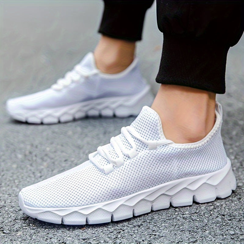 Men's slip on sneakers, breathable and lightweight for outdoor activities.