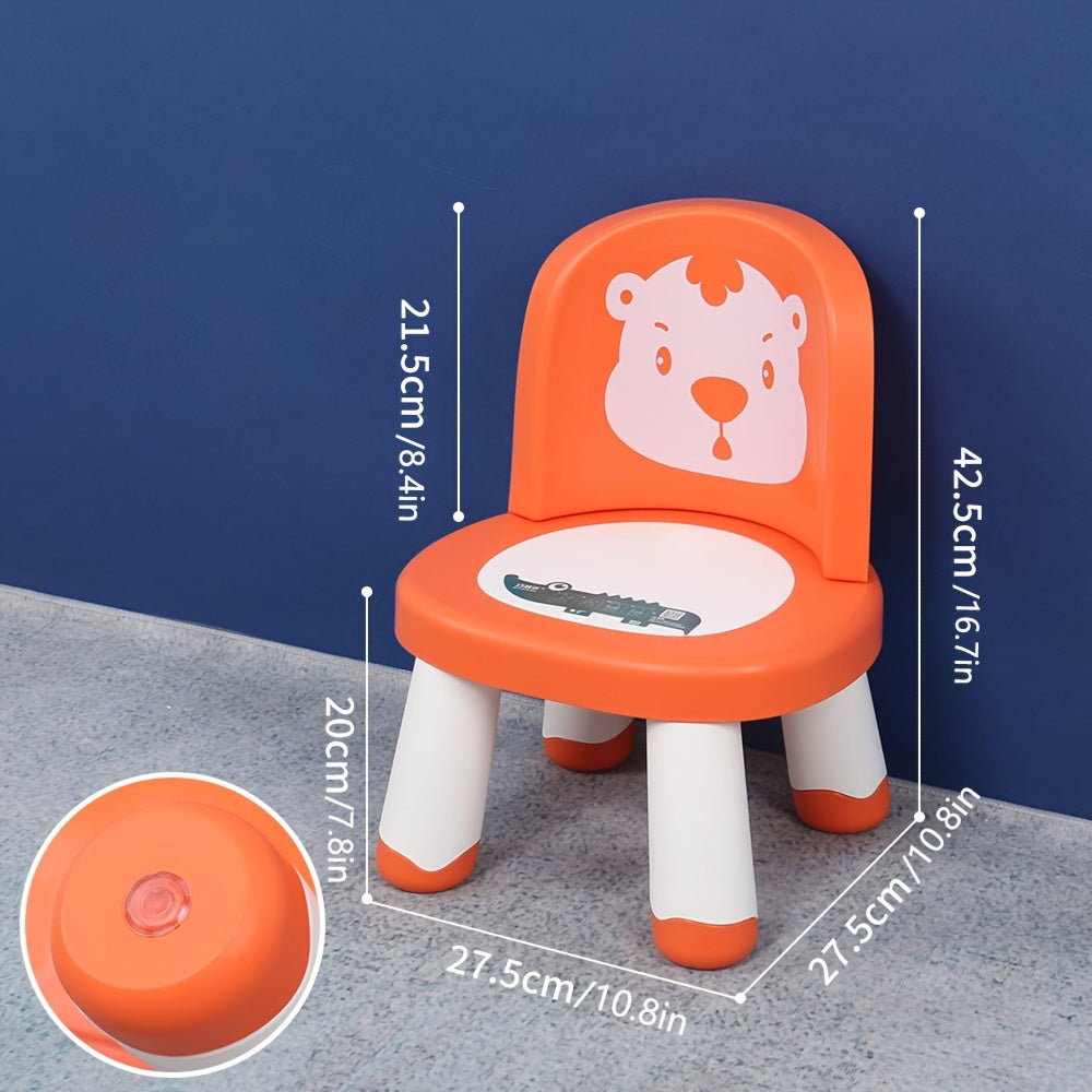 Charming Cartoon Animal Squeaky Chair - With a Plush Backrest, Anti-Slip and Durable for Home Study - Ideal Present for Christmas, Thanksgiving, Birthdays