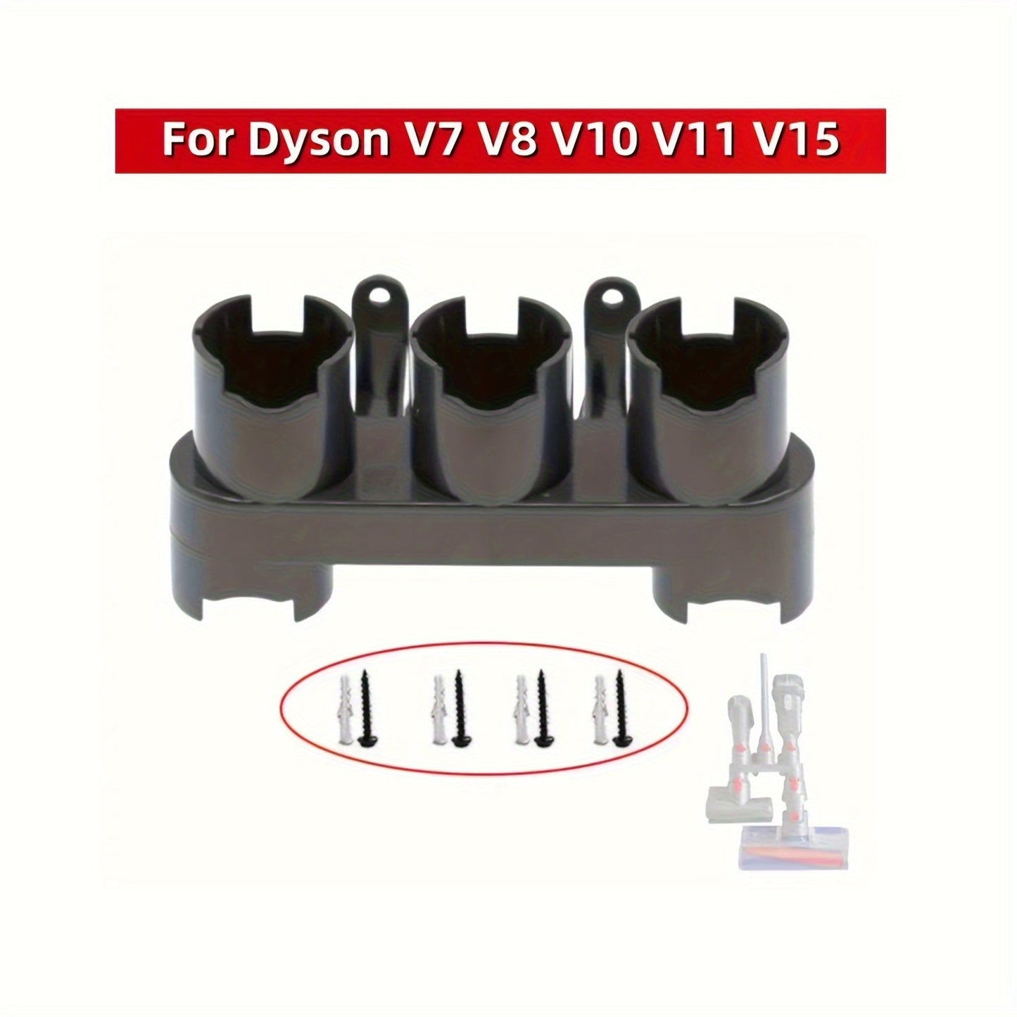 Dyson V7 V8 V10 V11 V15 Changyutgich Priborlar Tishlari, Turg‘un Asbob va Nosozlik Baza uchun Holder - 1 Dona