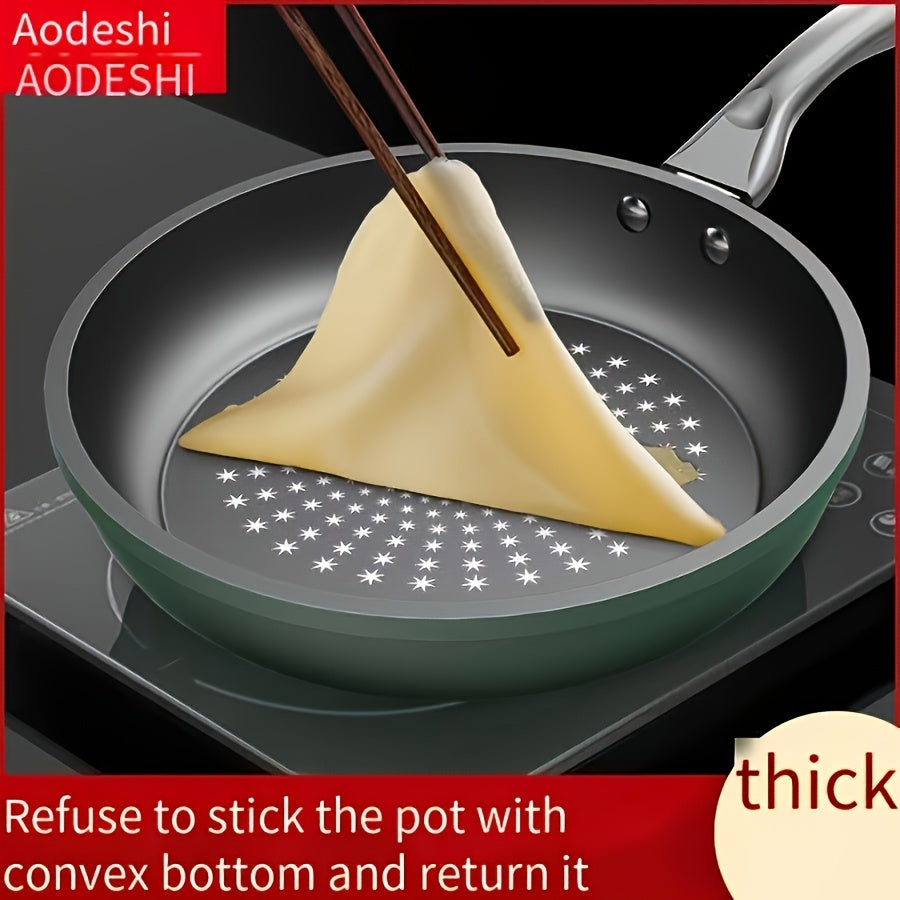 Non-stick frying pan for induction cooker and gas stove, oil-free cooking, multi-function.