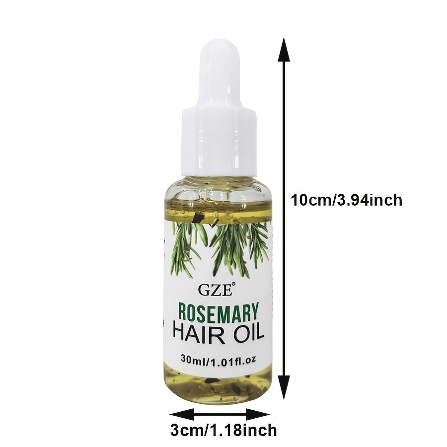 Rosemary Hair & Scalp Oil: Moisturizes and strengthens all hair types, including straight, wavy, and chemically treated.