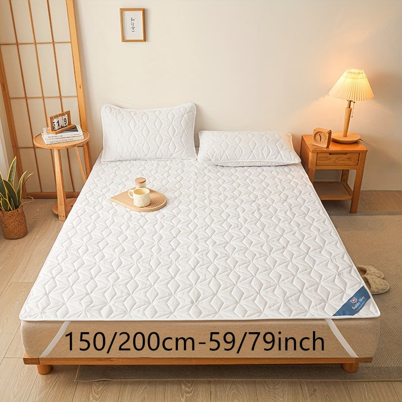 Waterproof thin mattress cover with dustproof and stain resistant features. Ideal for diaper mattress pad usage. Soft and comfortable bedding that is machine washable for easy maintenance. Pillowcase not included.