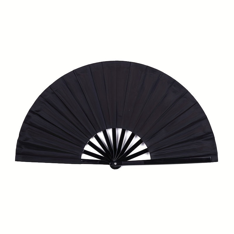 Traditional Chinese style accessories including a 1pc Kung Fu Fan, Tai Chi Ringing Fan, Chinese Dance Folding Fan, and Martial Arts Double-sided Plastic Fan Bone, perfect for adding a classic touch to your look.