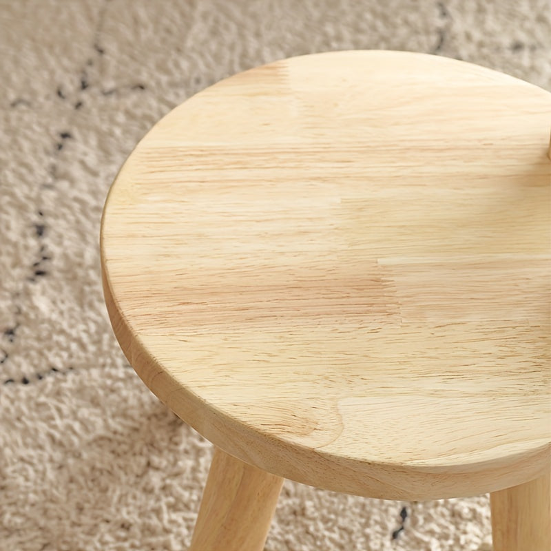 Adorable Rabbit Ears Creative Wooden Stool - Perfect for Changing Shoes, Room Decor, and More