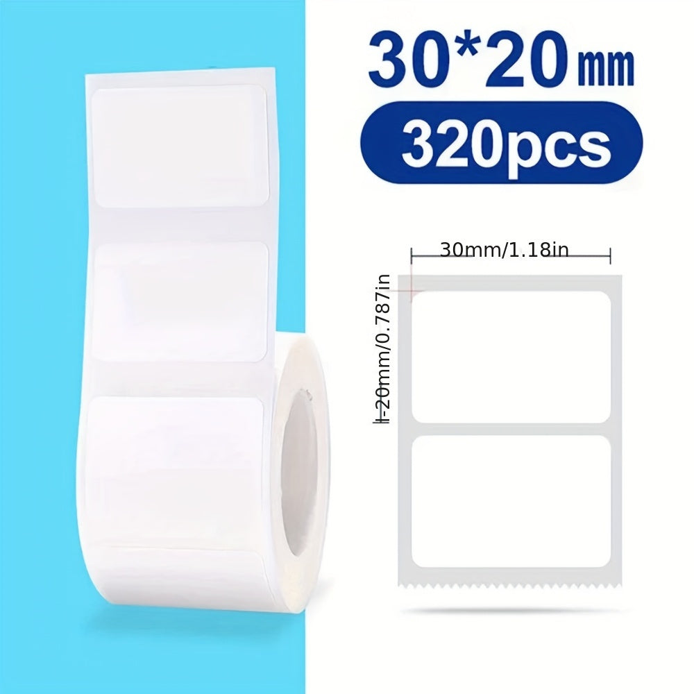 1pc original Niimbot label paper compatible with B21/B3S/B1/B203 label printer, self-adhesive waterproof thermal paper in white and transparent for price labeling.