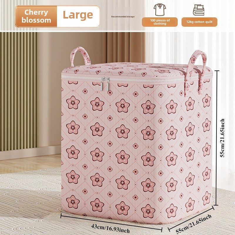 Under-Bed Storage Organizer in Boho Style, Waterproof Fabric, Spacious with Gull Wing Closure, Ideal for Seasonal Clothing, Quilts, and Miscellaneous Items, Versatile Rectangle Space Saver