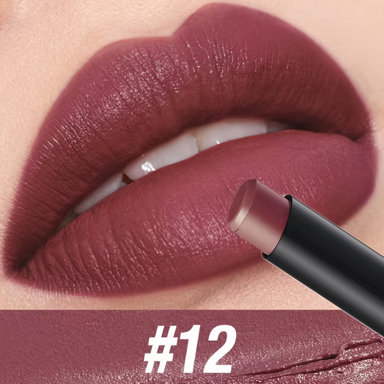 This matte lipstick has an angled tip, comes in a single stick, is long-lasting, moisturizing, and available in 8 shades.