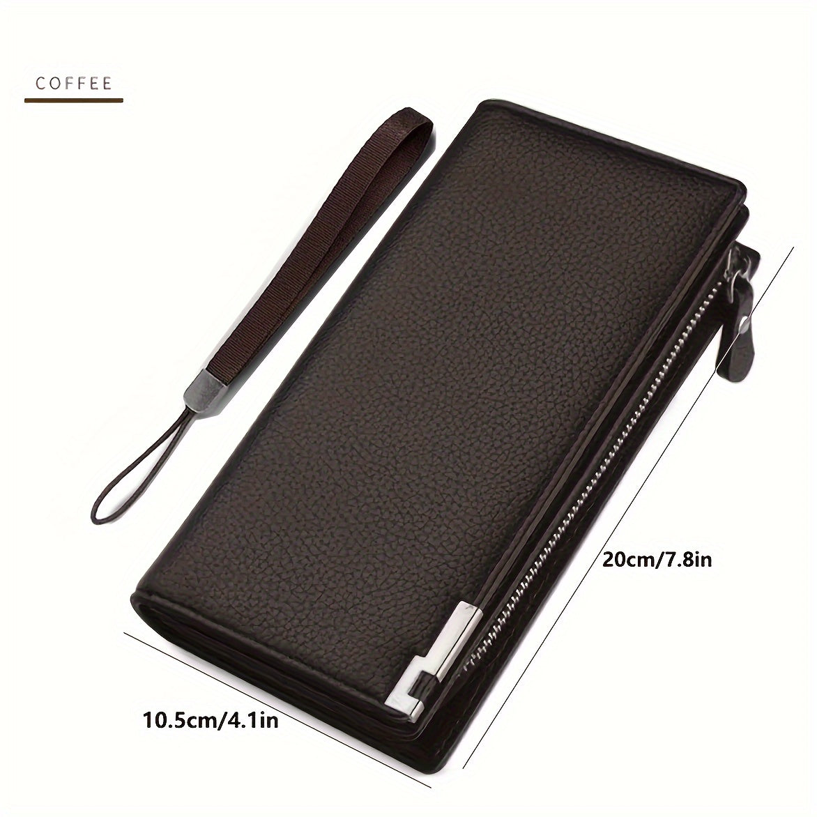 2024 New Model Men's Wallet with Large Capacity for Phone, Cards, and License