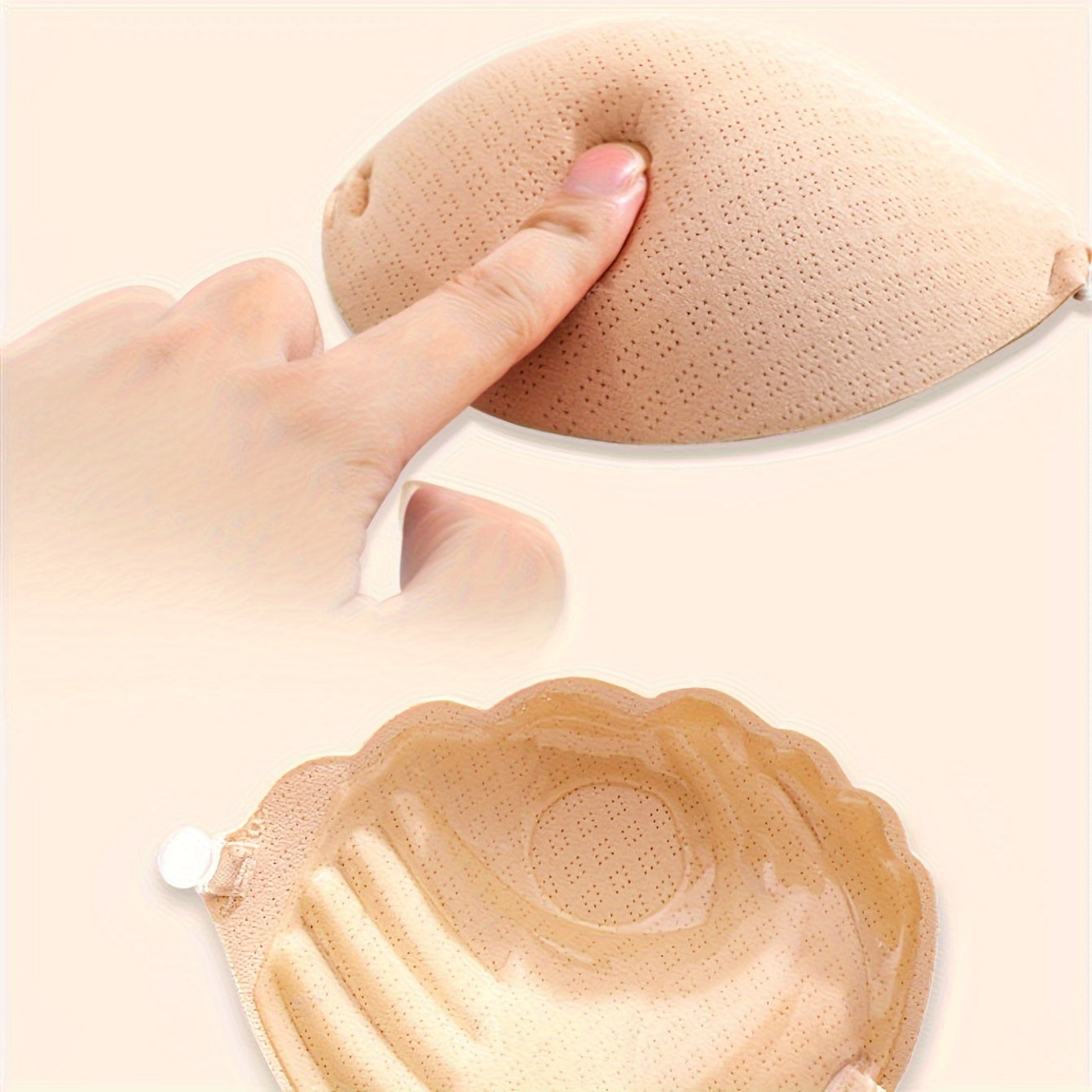 1pc Invisible Stick-On Lift Bra for Women, Strapless & Seamless Silicone Adhesive Push Up.