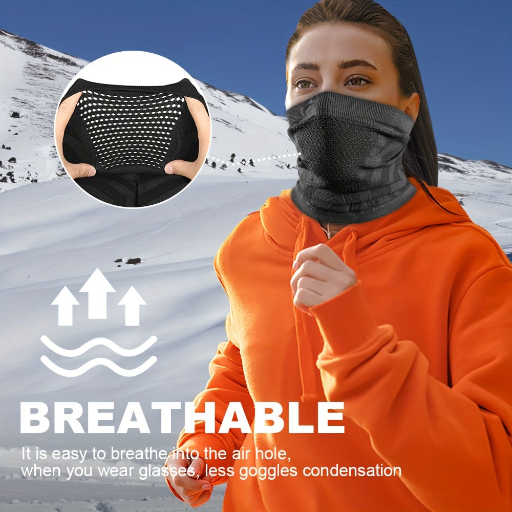 Stay warm this winter with our versatile Winter Neck Gaiter Neck Warmer. This half face ski mask cover shield is perfect for braving the cold weather, offering windproof protection. Use it as a tube bandana, balaclava, or neck warmer while running