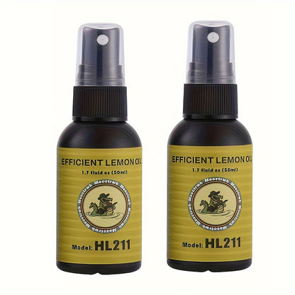 2 packs of 50ml Fretboard Oil for guitar cleaning, includes Lemon Oil and soft cloth