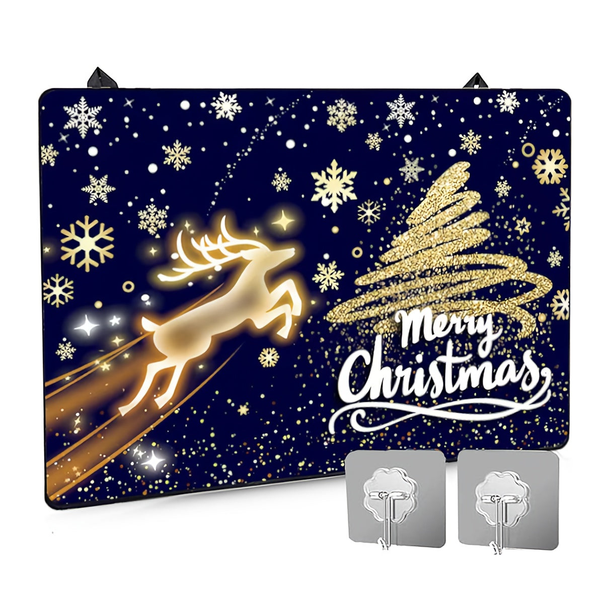 Cover your electric stove top with this festive Christmas stove top cover. Measuring 72.39x52.07cm, this heat-resistant cover is non-stick, foldable, and easy to clean. It is dishwasher safe and also acts as an anti-scratch mat for electric and induction