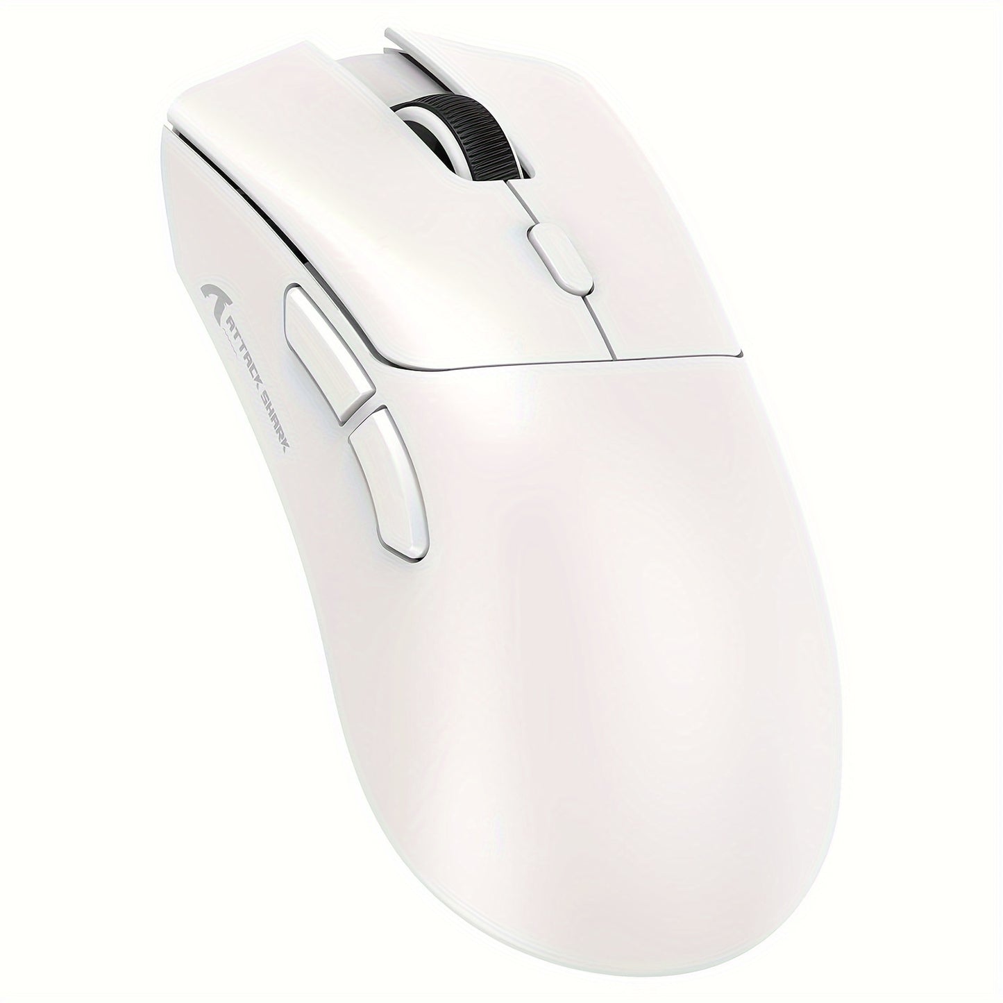 Attack Shark R1 Wireless Gaming Mouse with three connection modes - 2.4G, Wired, and BT5.2. Lightweight at 55g, with 18K DPI optical sensor and 20 million key press lifespan. Ergonomic