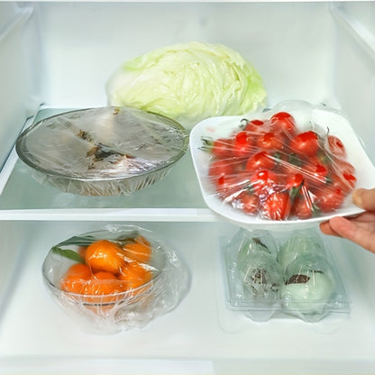 1 piece of tearable, non-adhesive BPA-Free PVC plastic wrap for food storage.