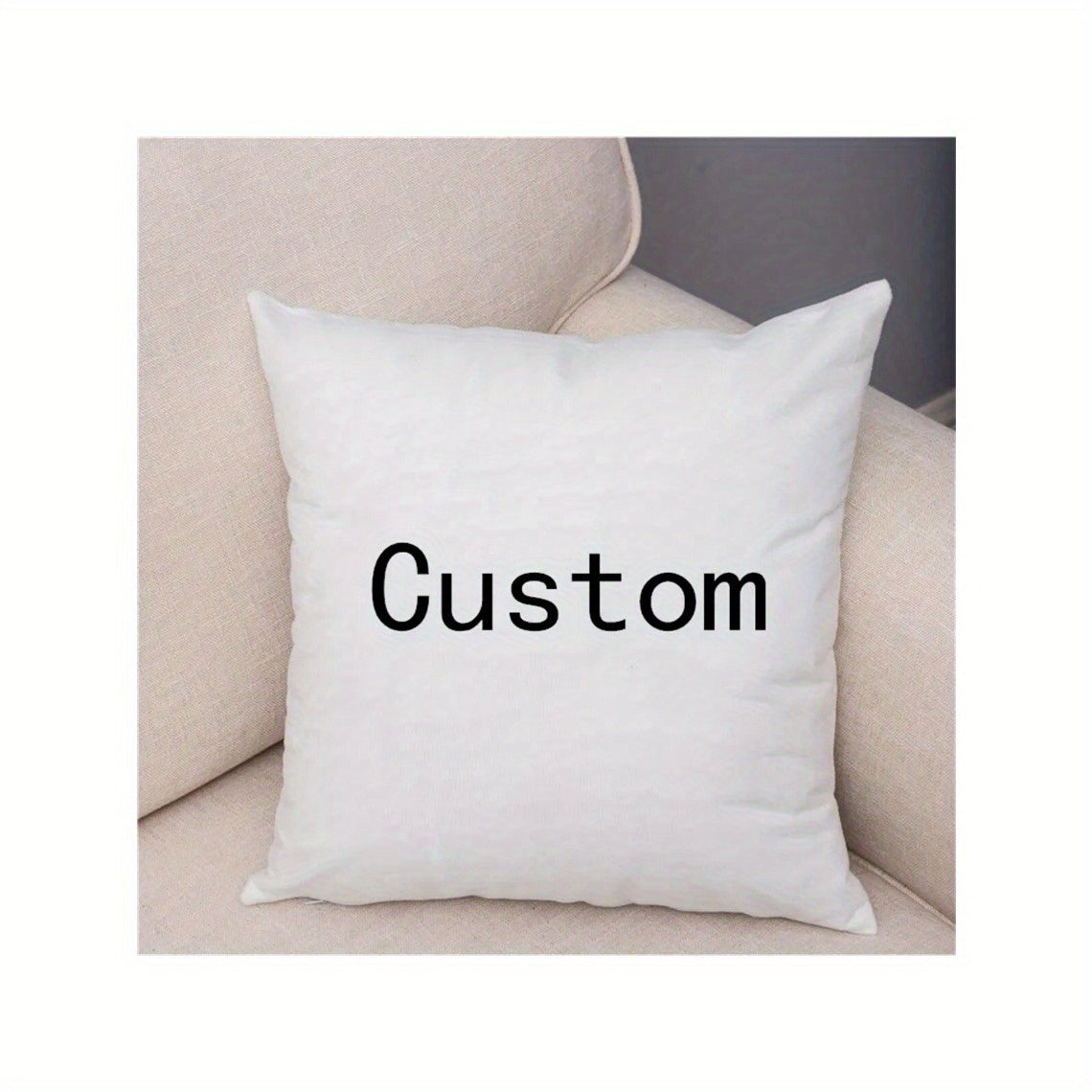 Personalized photo pillowcase made from soft polyester with a zip closure, easily machine washable. Ideal for adding a personal touch to your home decor or giving as a thoughtful gift for anniversaries and special occasions.