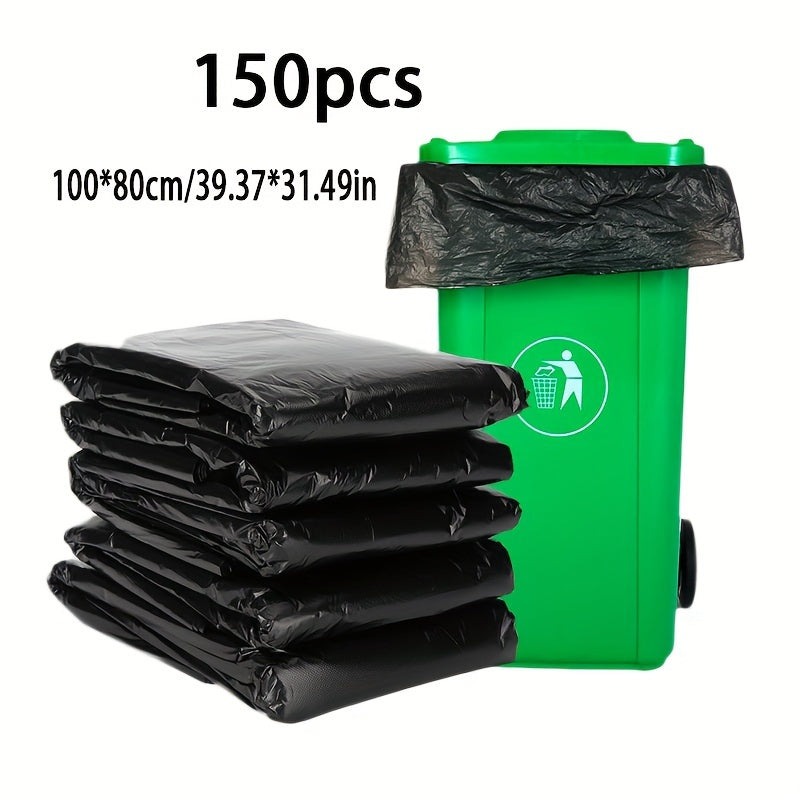 Extra Thick Large Black Garbage Bags for Home Kitchen Use, Perfect for Living Room and Kitchen, One-Time Use