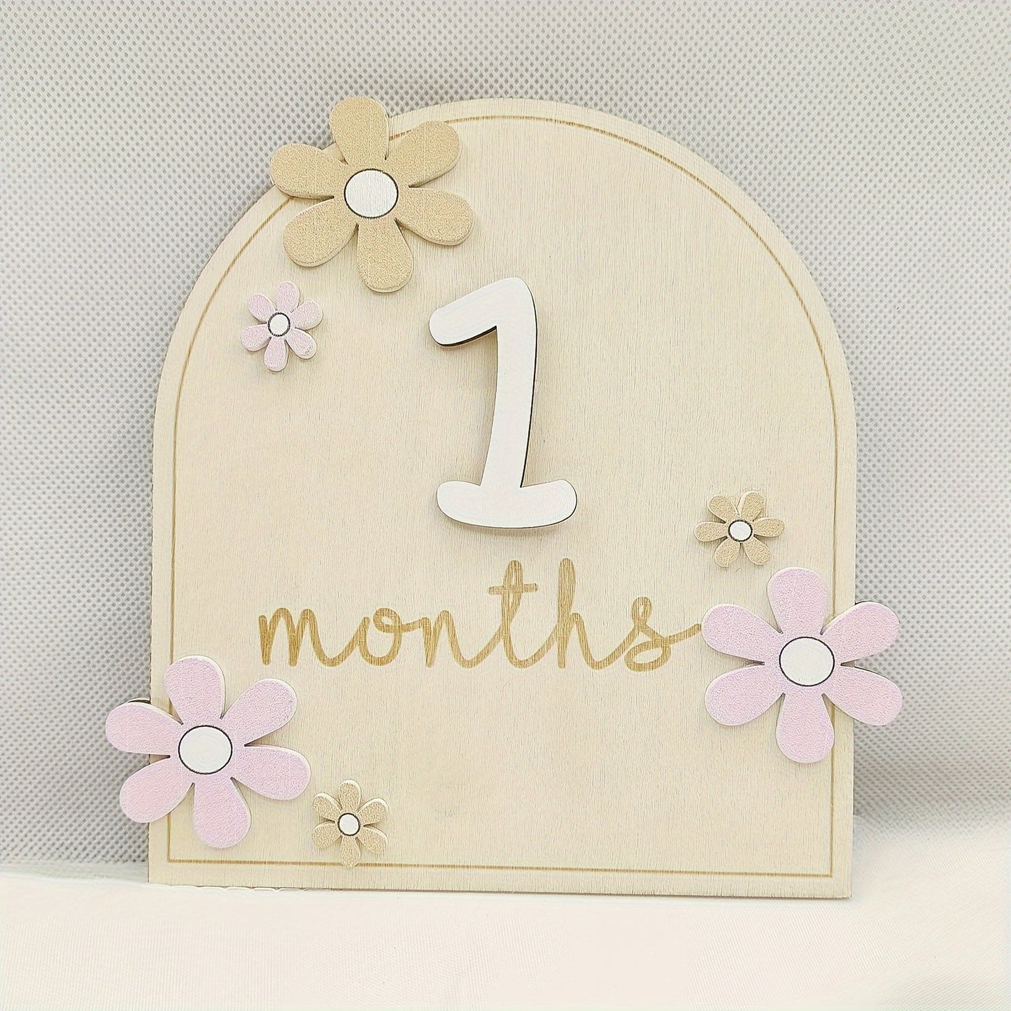 Wooden milestone birth sign, creative milestone card set, photography milestone card, first year growth card, pregnancy journey milestone markers for photo props.