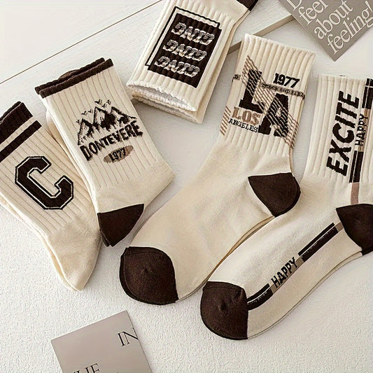 Men's youth long tube socks in American retro style, perfect for sports and basketball.