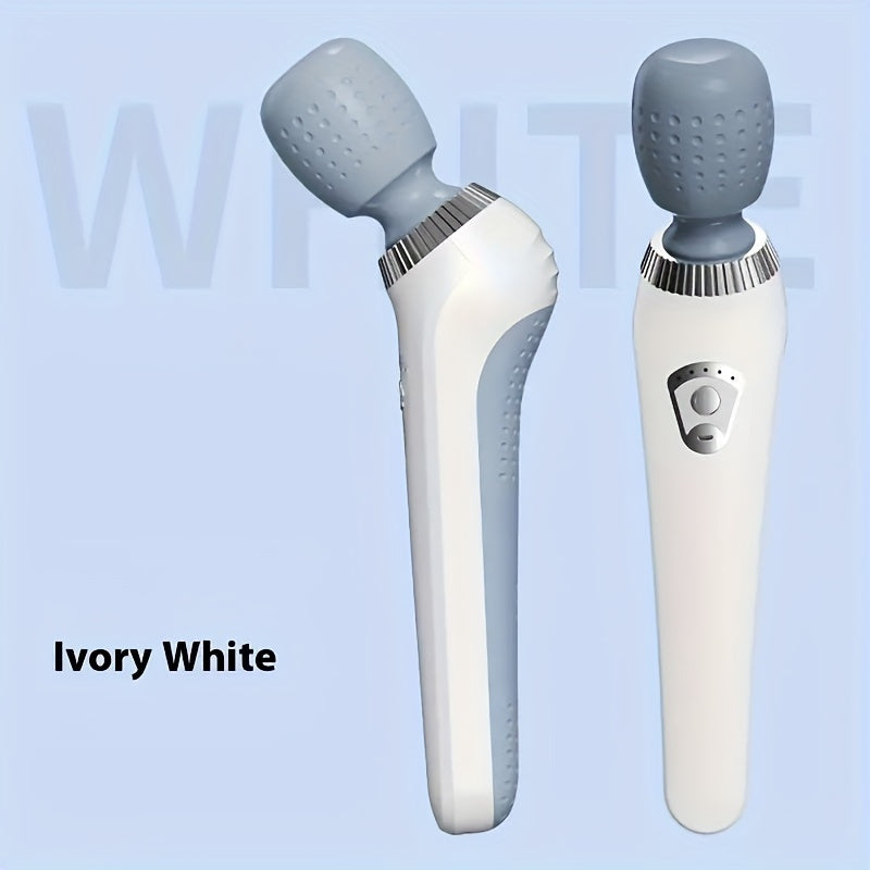 YAOWITHSU Portable Handheld Massager with USB rechargeable battery, provides whole body vibration for neck, back, legs, and waist with 1200mAh battery and ≤36V operating voltage.