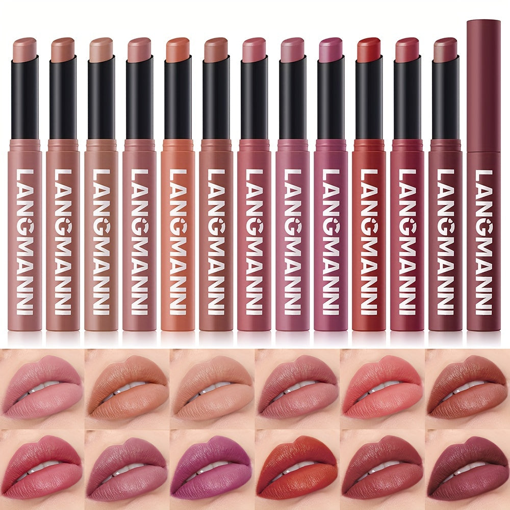 Smooth Velvet Matte Lipstick, Moisturizing, Easy to Apply with Natural Shine.