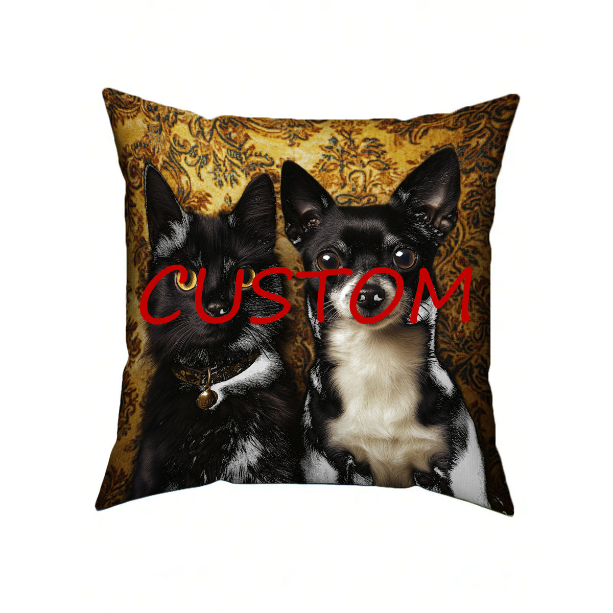 Personalize your space with this custom 45.72x45.72cm plush pillow cover featuring your own photo and New Year design. Ideal for couples and special occasions, this soft square cushion case is a perfect addition to your decor (Pillow Not Included).