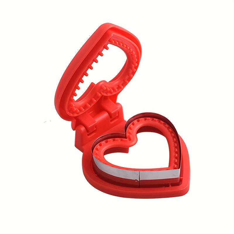 Stainless Steel Heart-Shaped Sandwich Cutter and Sealer Set - Perfect for Adding a Decorative Touch to Your Lunchbox or Baking Projects, Essential Kitchen Tool