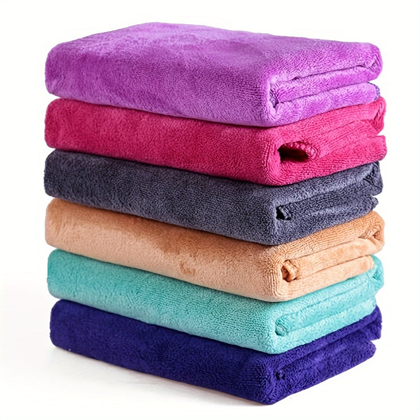 2 Ultra-Soft Microfiber Bath Towels - 76.2cm x 177.8cm, Super Absorbent & Quick Dry, Fade-Resistant for Sports, Travel, Yoga