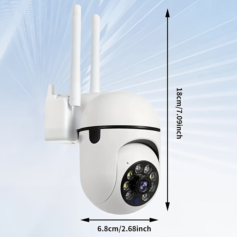 Monitor your home outdoors with the 1080P HD Wireless Home Security Camera. This camera features night vision, USB charging, and smartphone app control for easy monitoring.