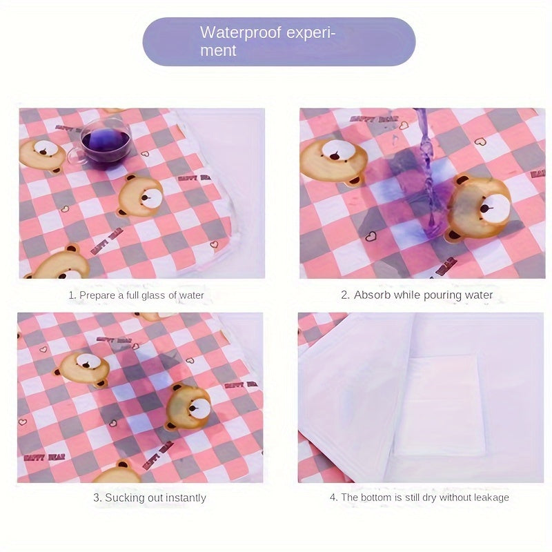 Baby Waterproof Diaper Changing Mat - 90cm x 70cm - Soft, Reusable, Washable - Urine Absorbent - Nappy Changing Pad - Boys