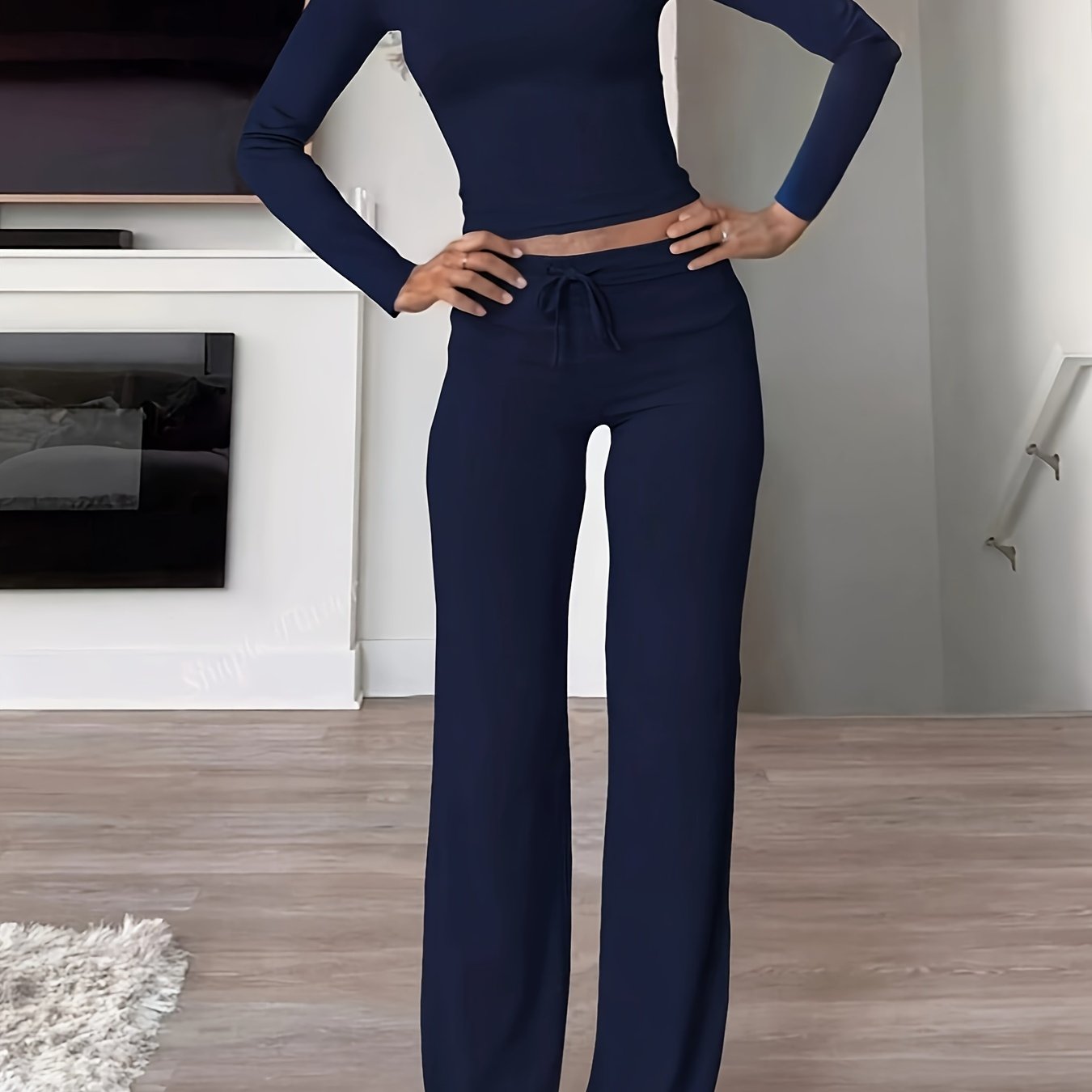 Modal ribbed long sleeve pajama set inspired by the Kardashians. Made of 95% modal and 5% spandex for comfort all year round.