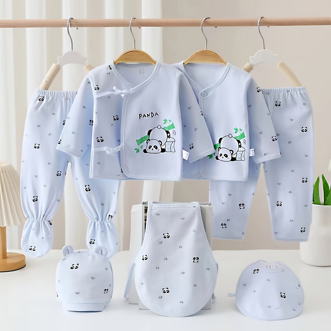 7-piece set of children's cotton underwear for ages 0-3 months