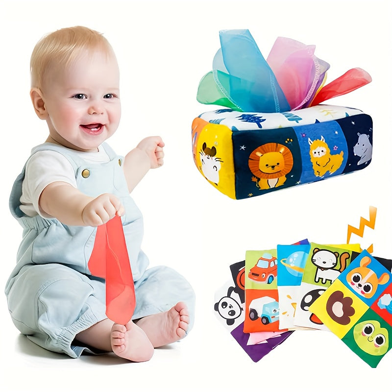 Introducing Baby's Magic Tissue Box: An Innovative Educational Toy for Sensory Exploration and fine motor skill development - Ideal for Children's Play and Learning! The Perfect Gift for Christmas and Halloween!