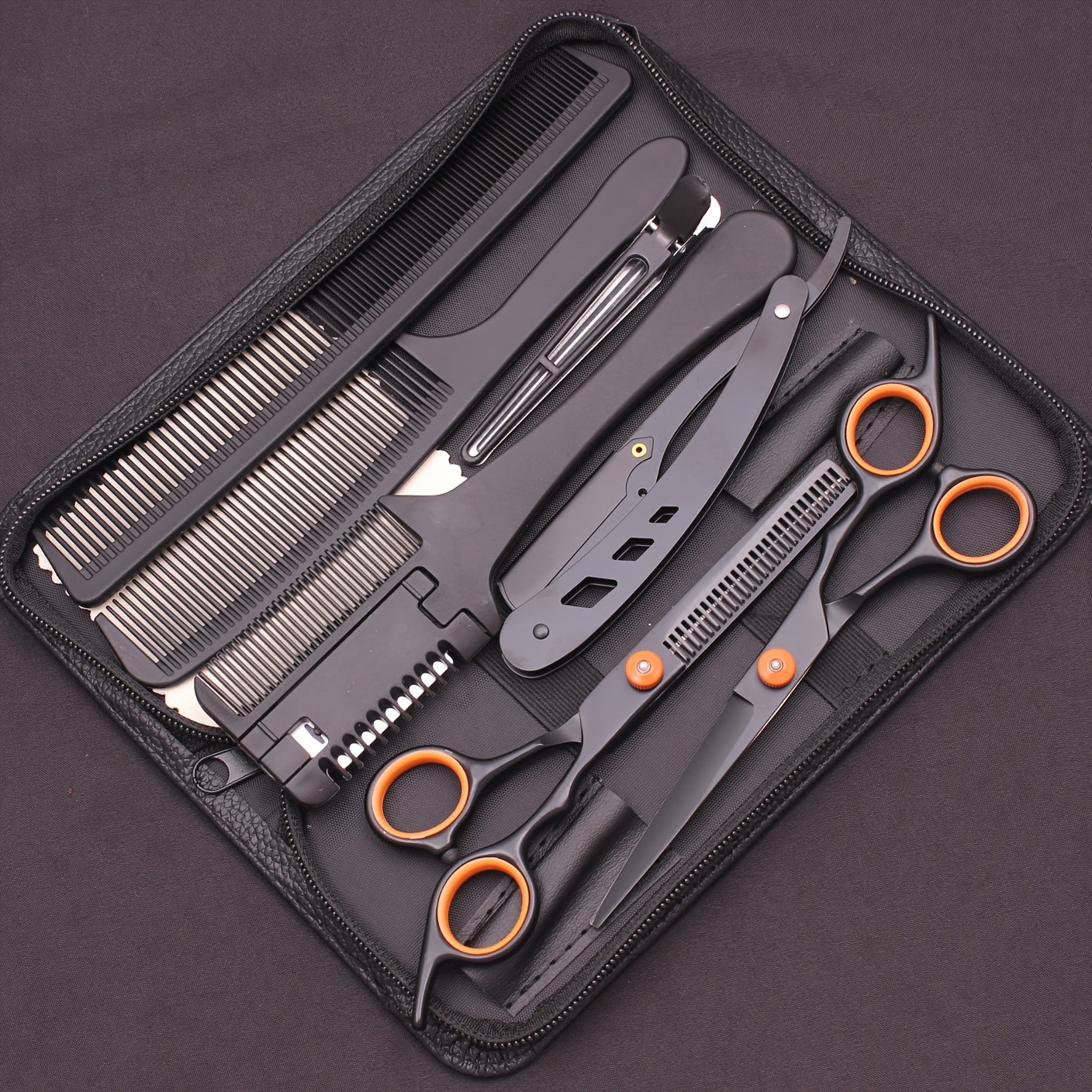 Professional Japan Stainless Hair Cutting Scissors Set for hairstylists.