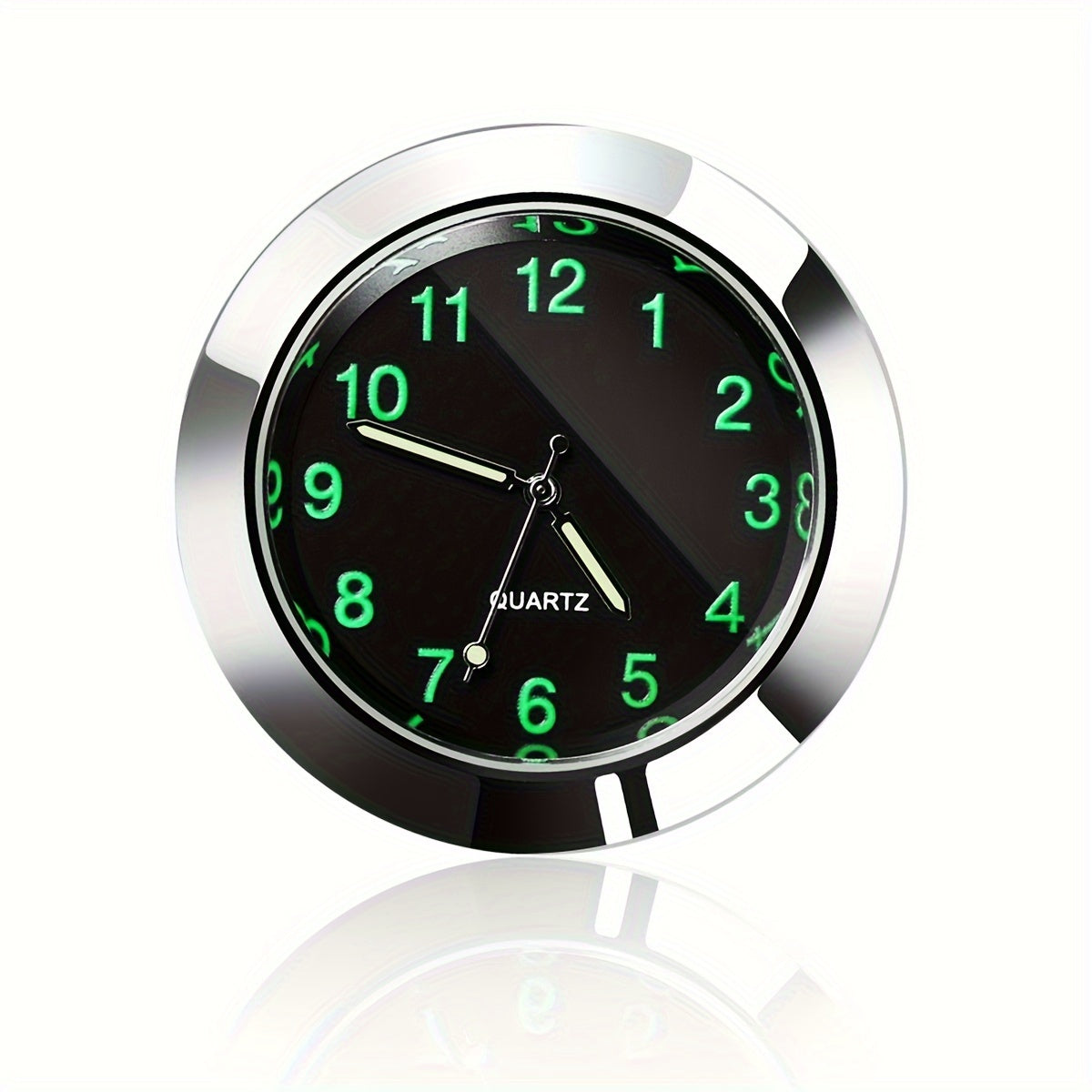 High-quality luminous car clock for interior decoration.