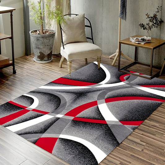 Nordic Geometric Pattern Area Rug, suitable for living room modern decor. Can also be used as a carpet for a sofa table or entrance door mat. Perfect for home decor and room decor.