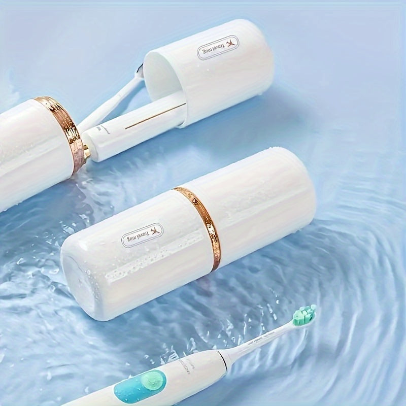 Portable toothbrush cup for home and travel with no fragrance