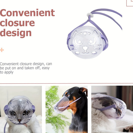 Adjustable plastic cat collar with convenient closure design, easy to apply and remove, made of durable material.