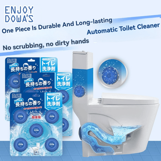 Experience the pleasant scent of Osmanthus with DOWA's Toilet Cleaner. Each pack contains 5 pieces of long-lasting fragrance that offers dual-effect cleaning and is gentle on ceramic surfaces. Perfect for use at home or in the office, this toilet cleaner