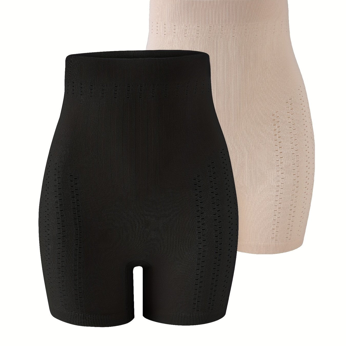 2 sets of shaping shorts for women, comfortable, breathable, and slimming with tummy control.