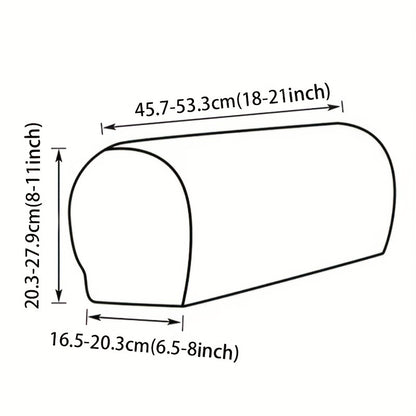 Комплект из 2-х Stretch вязаных чехлов для подлокотников для защиты мебели, мягкие и удобные для стульев, диванов, кресел и кушеток.