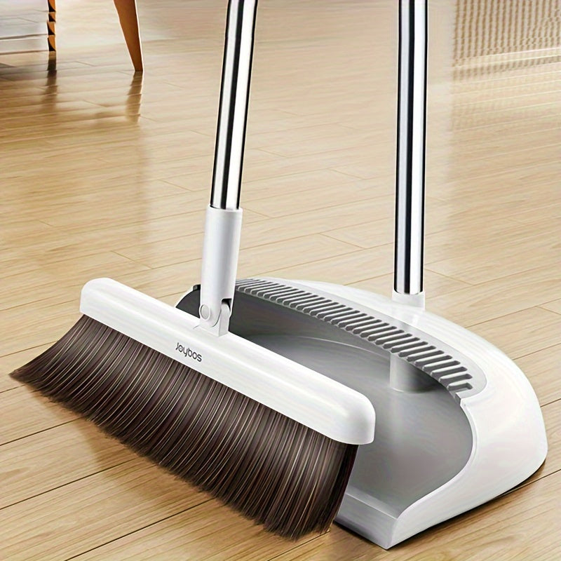 Household cleaning essentials for all areas of the home - Plastic broom and dustpan set, suitable for living room, bedroom, outdoor spaces, bathroom, and kitchen.