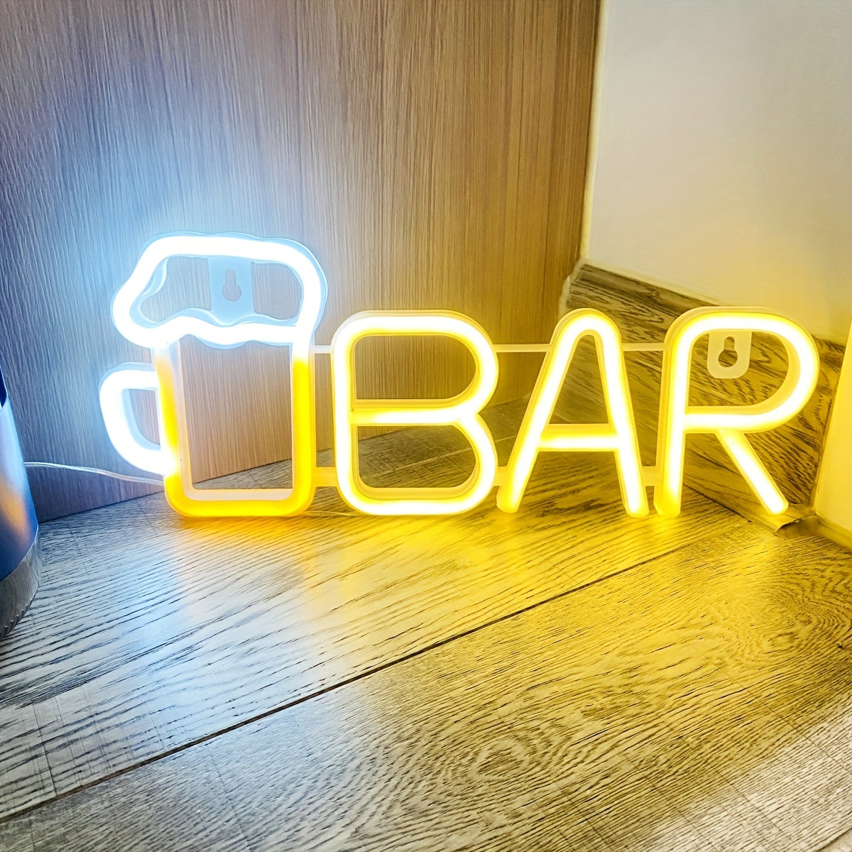 Pink LED Beer Mug BAR Neon Sign, 35.31x14.48cm Wall Hanging Light with Switch Control - Ideal for Girls Room, Dorm, Wedding, Anniversary, Valentine's, Birthday Party Decor. Battery/USB Powered (Batteries not included).