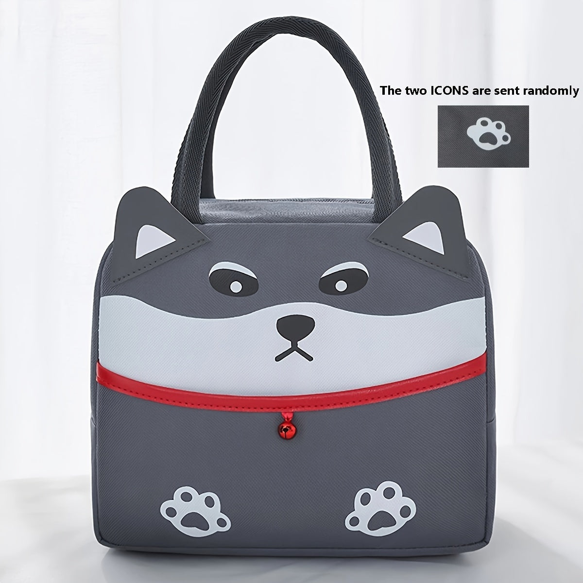 Portable Cartoon Insulated Lunch Bag in Multiple Colors, Available in 1 or 2 Pieces. Keeps Food Fresh and Thermal Sealed. Ideal for Office, School, Hiking, Camping, Picnic, and Kitchen Supplies.