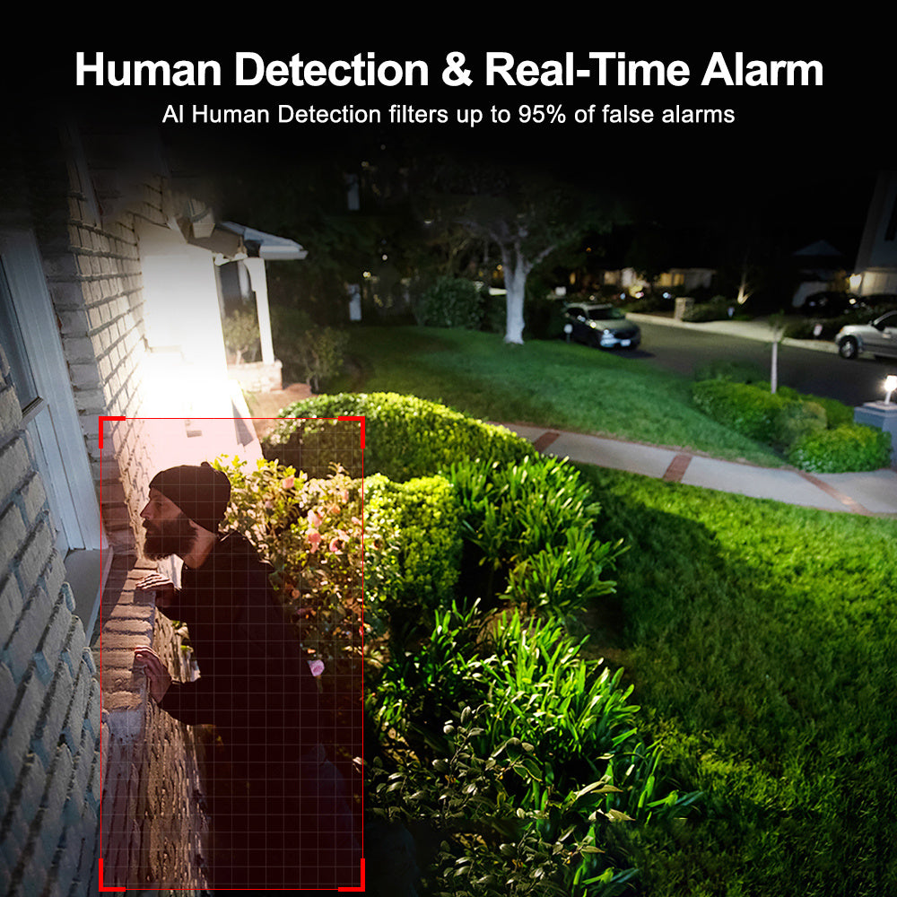 Home surveillance system that is compatible with smartphones and Wi-Fi enabled, featuring a 1080P HD WiFi security camera with night vision, 355° pan-tilt capability, two-way audio, and 2MP resolution. This camera is USB powered and does not require