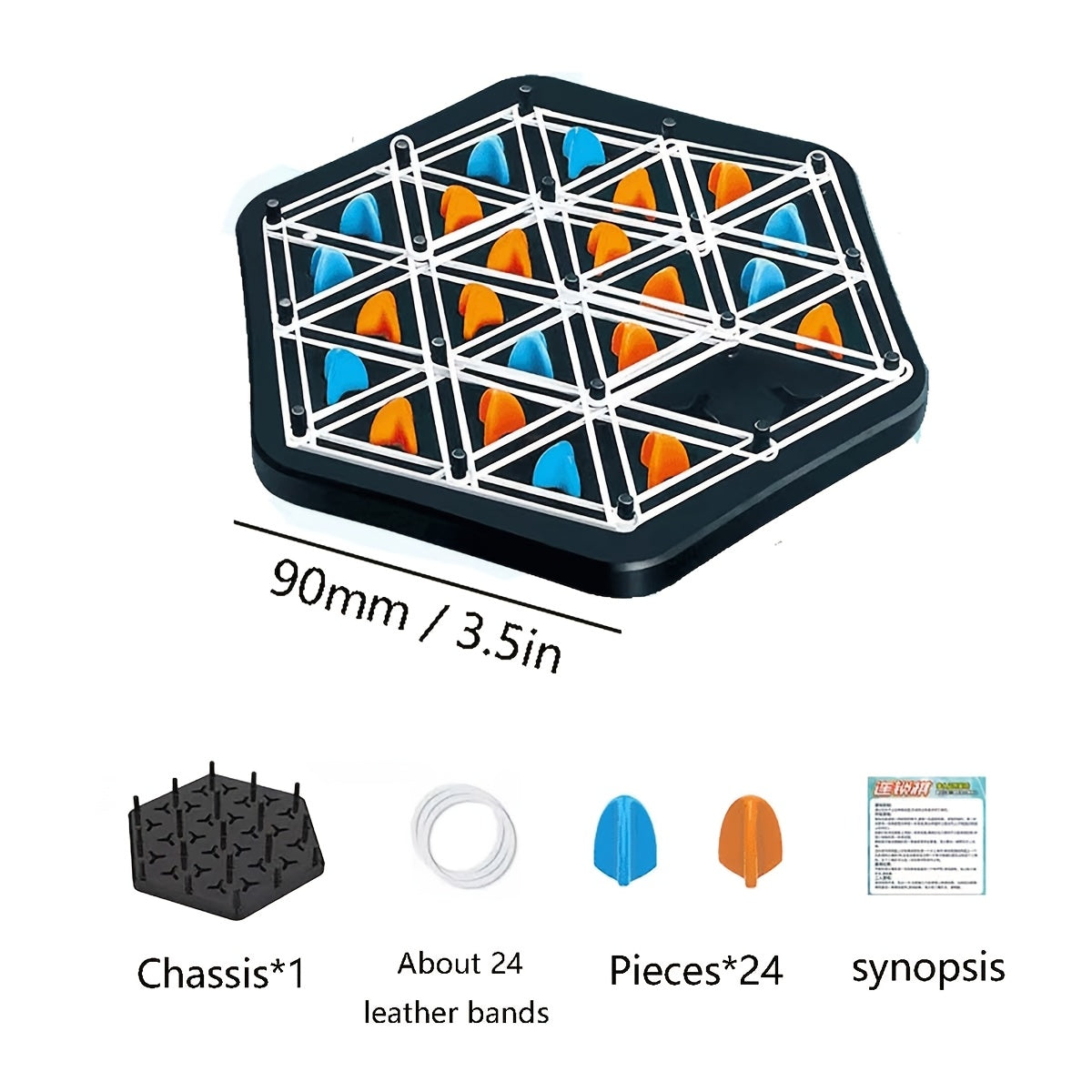 Triangular chess game for 2-4 players, perfect for family fun nights and parties. Great gift for birthdays, New Year, or Valentine's Day.