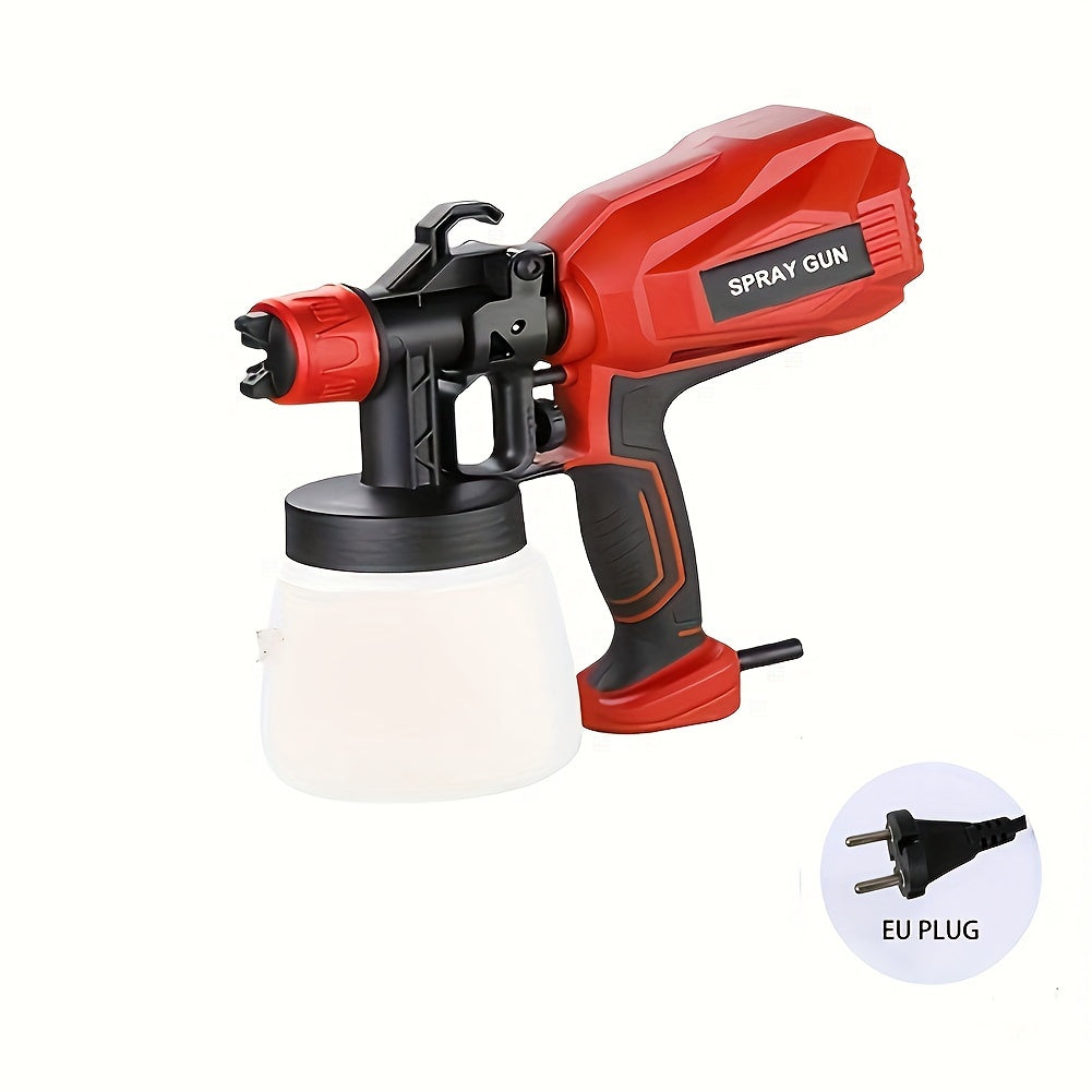 High Power Pneumatic Spray Gun for Electric Latex Paint Spraying & Cleaning, European Standard Plug, Silicone Carbide Grit