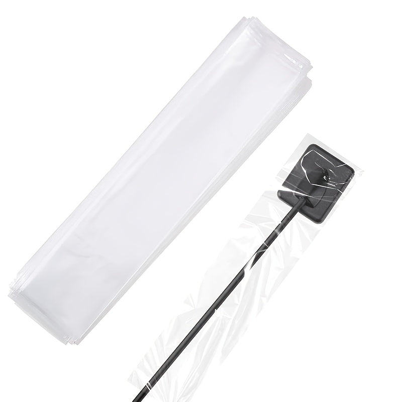 Disposable dental sensor protective films in a pack of 500, lightweight plastic covers for easy use with imaging sensors, featuring an extraction design.