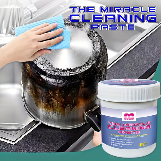 MIRACLE CLEANING Paste for RV Kitchens - Removes Rust and Grease from Stoves, Range Hoods, Pots, and Sinks with Magic Decontamination Technology.